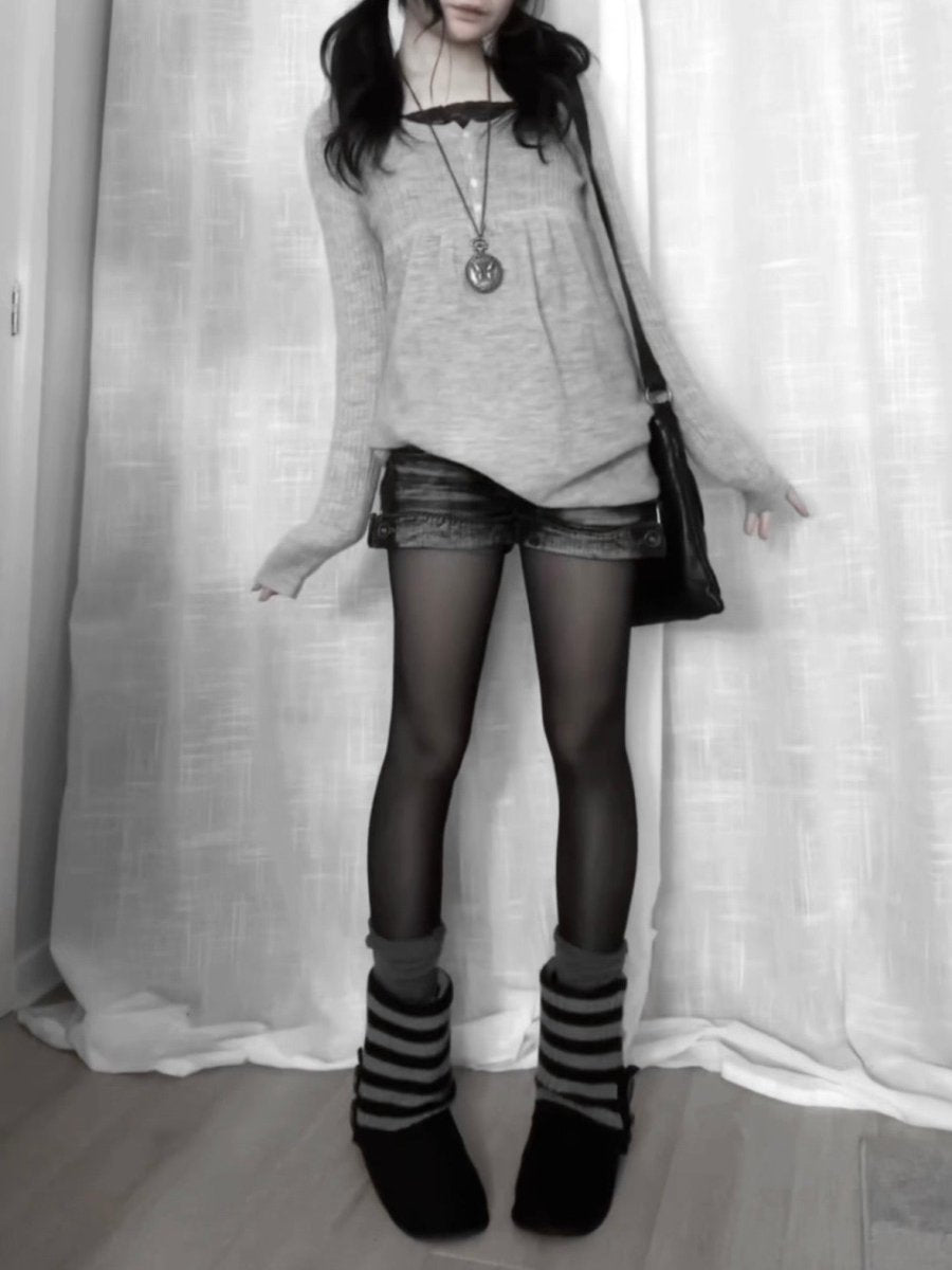 Ash Babydoll Knit - MIDNIGHT FAE