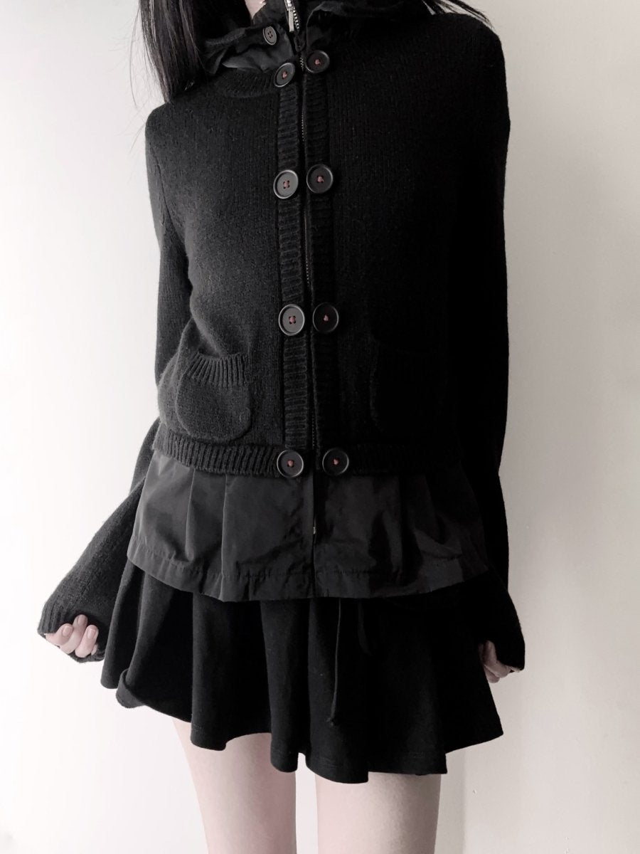 Bloodmoon Knit Jacket - MIDNIGHT FAE
