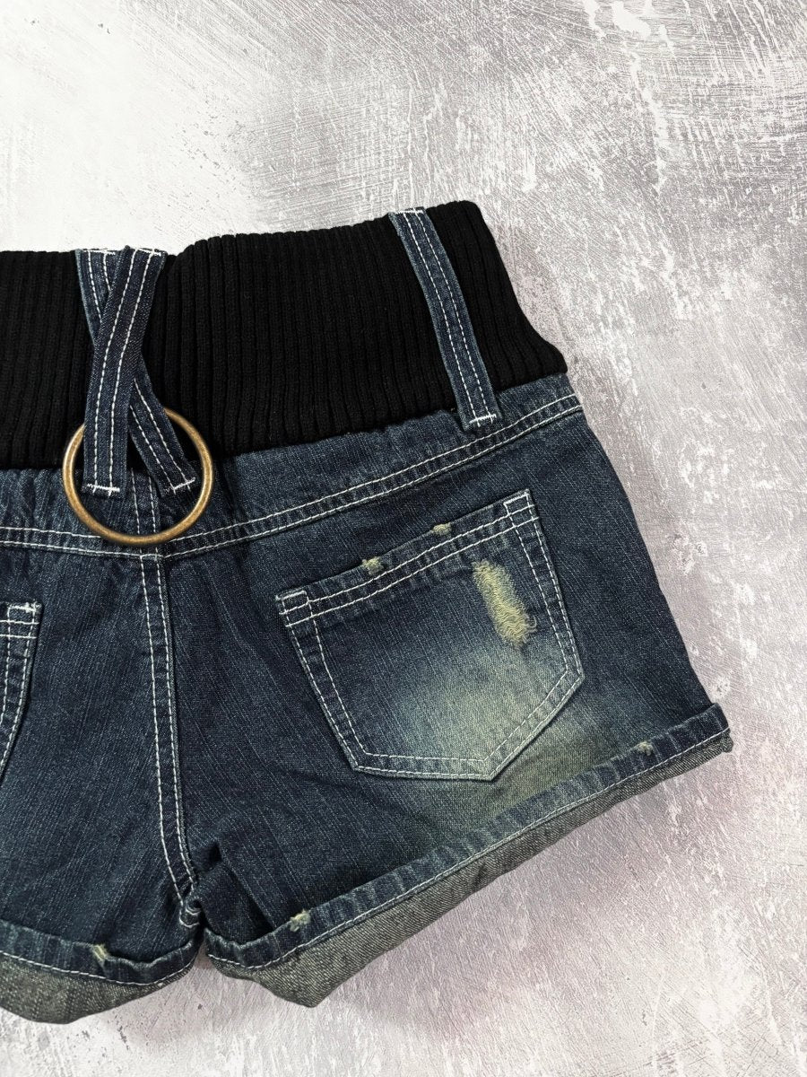 Faded Mini Shorts (BNWT) - MIDNIGHT FAE
