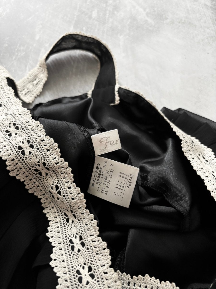Foxglove Pleated Dress - MIDNIGHT FAE