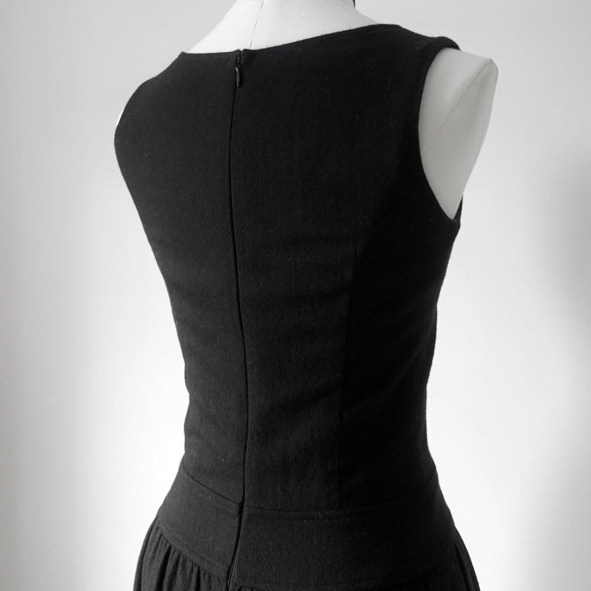 Gothic Button Fitted Dress - MIDNIGHT FAE