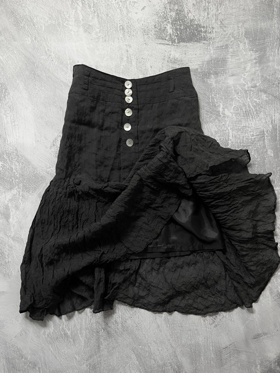 Lancet Silk Skirt - MIDNIGHT FAE