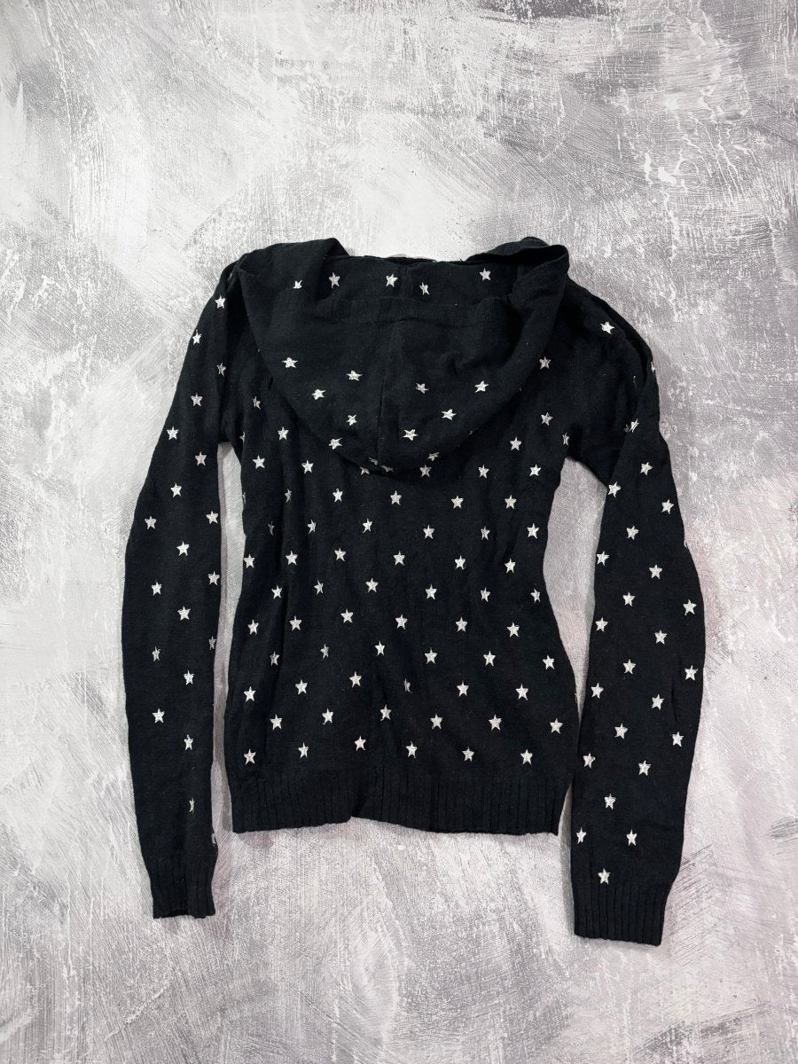 Stars Hooded Cardigan - MIDNIGHT FAE