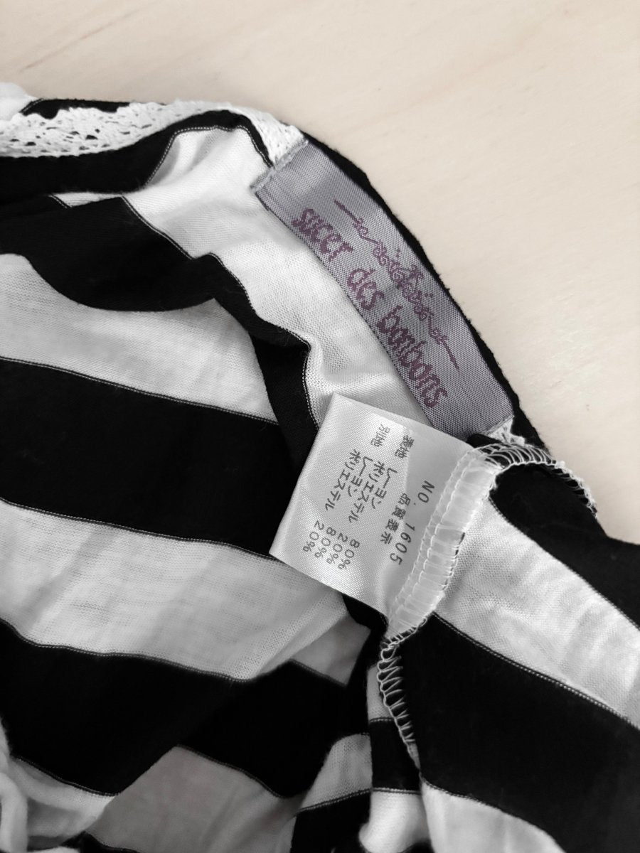 Sucer Striped Dress - MIDNIGHT FAE