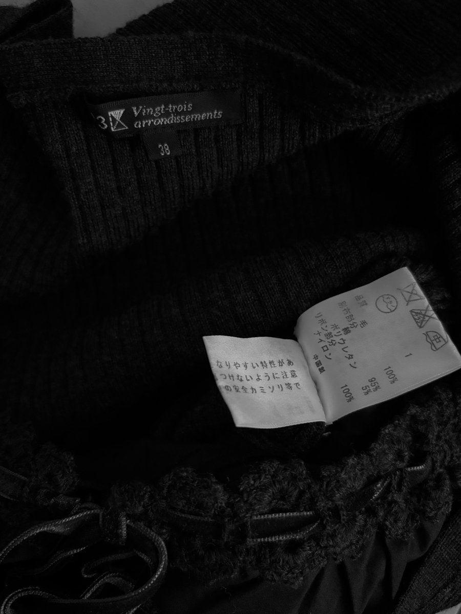 Vingtrois Knit Blouse - MIDNIGHT FAE