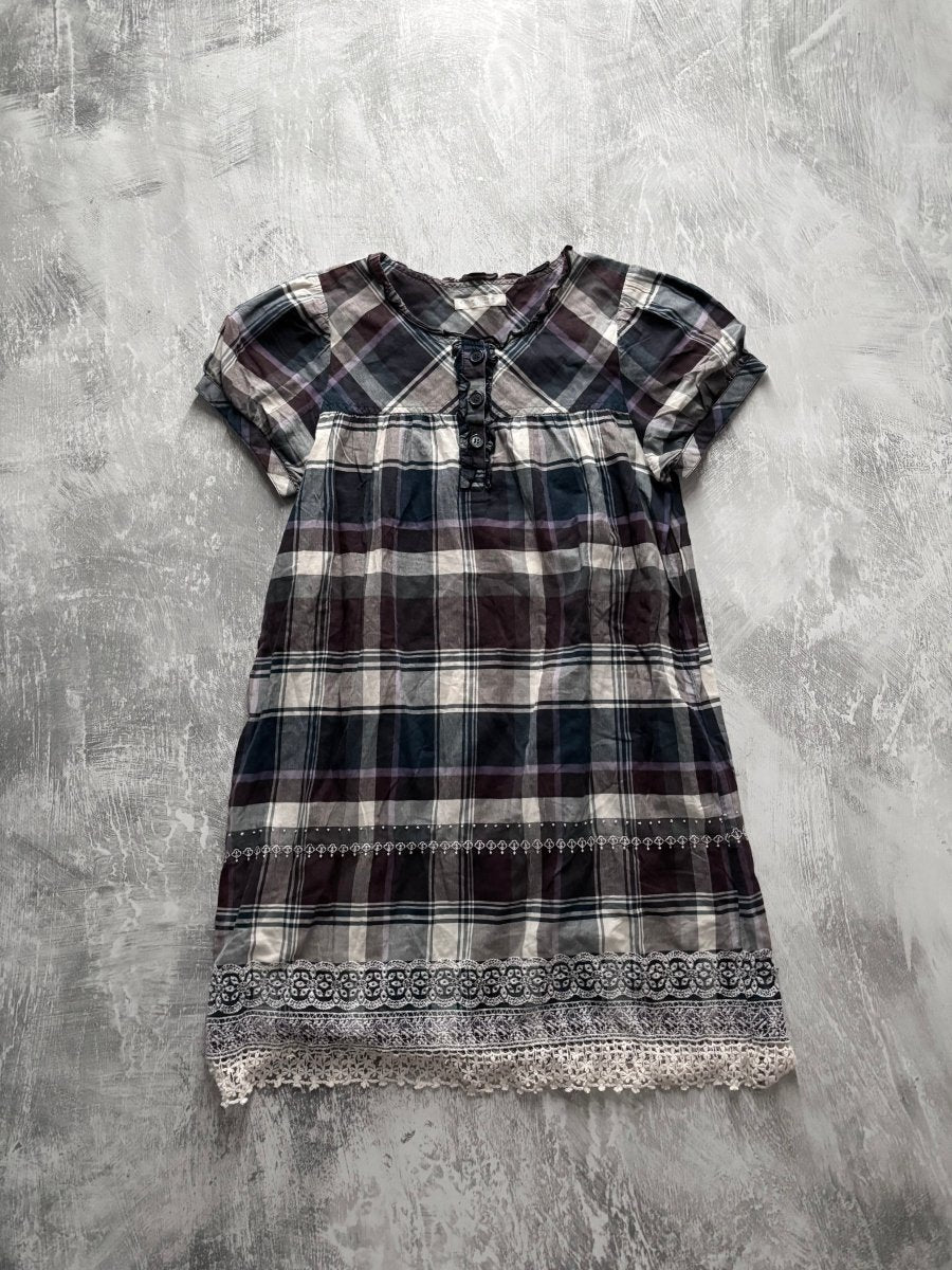 Violet Cotton Dress - MIDNIGHT FAE