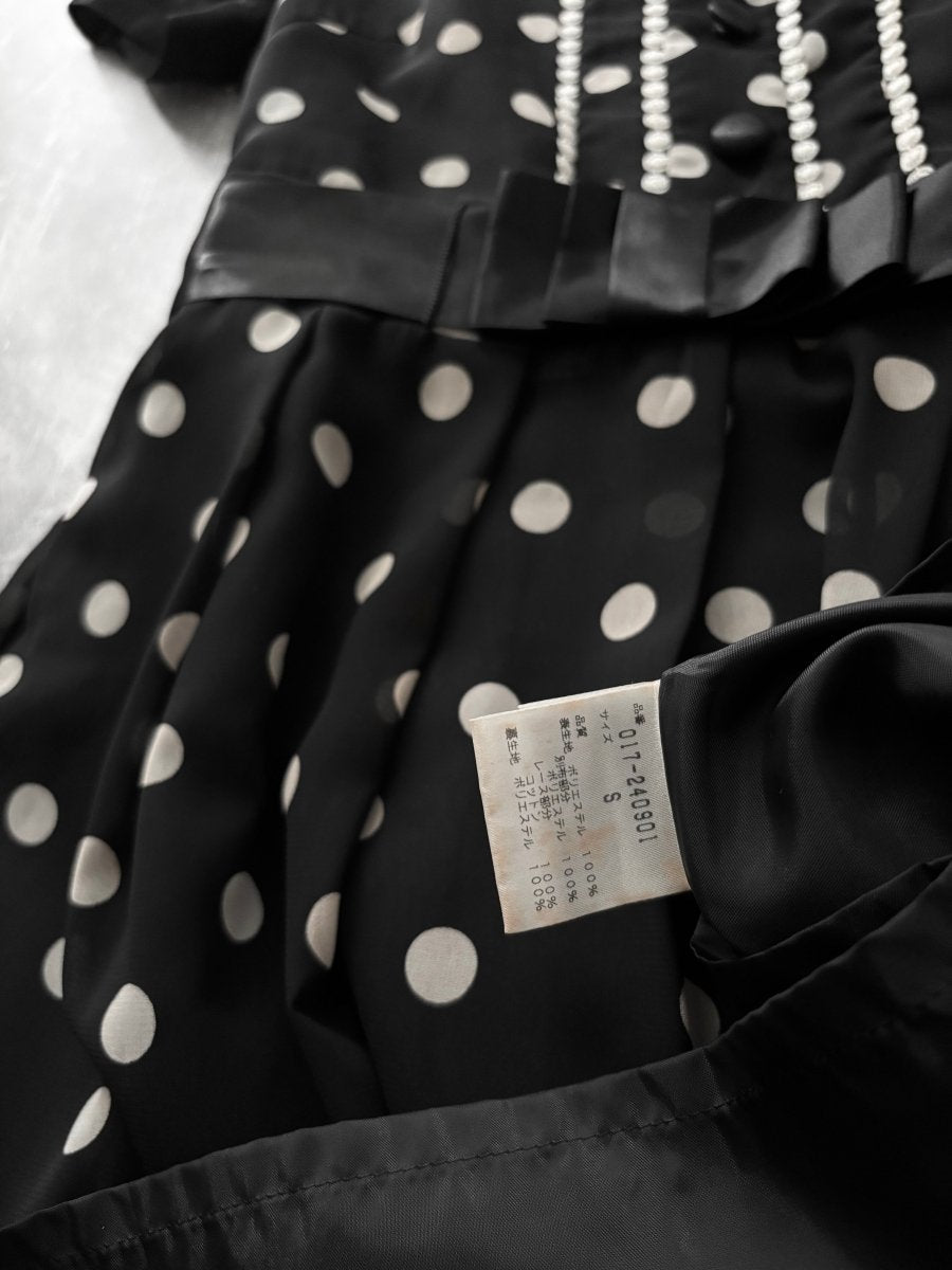 Wildflower Polkadot Dress - MIDNIGHT FAE