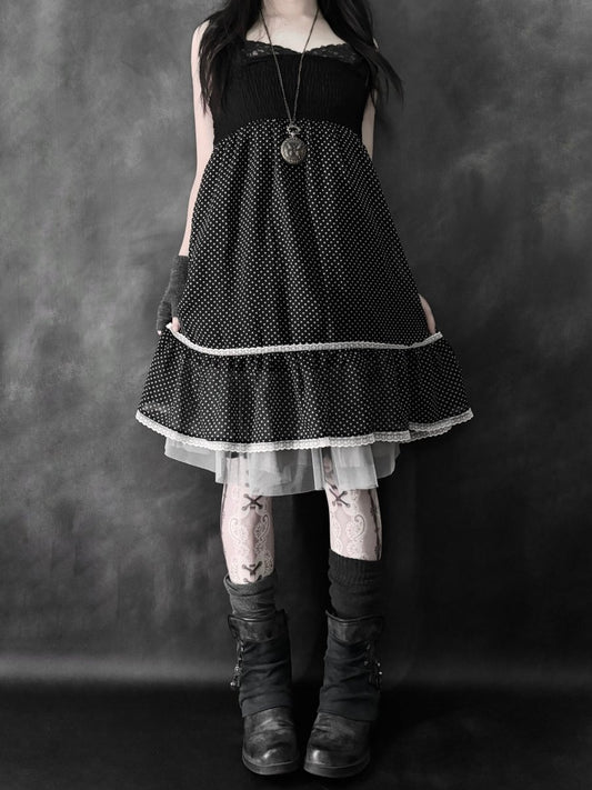 Absentia Babydoll Dress - MIDNIGHT FAE