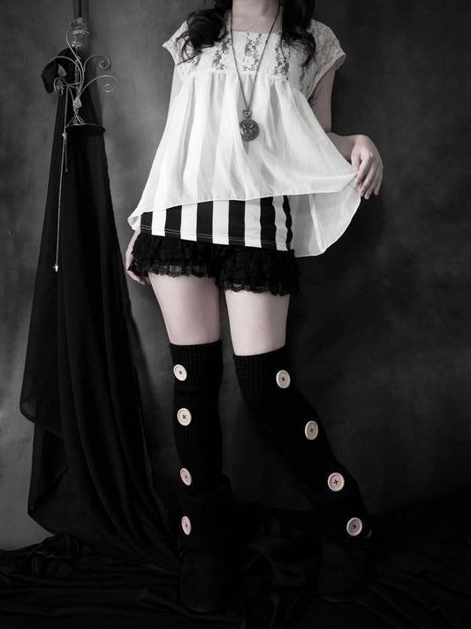 Amnesia Striped Blouse - MIDNIGHT FAE