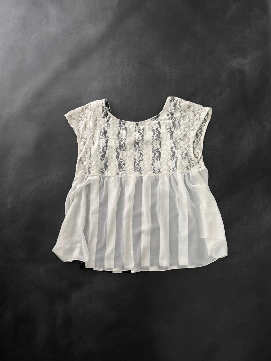 Amnesia Striped Blouse - MIDNIGHT FAE