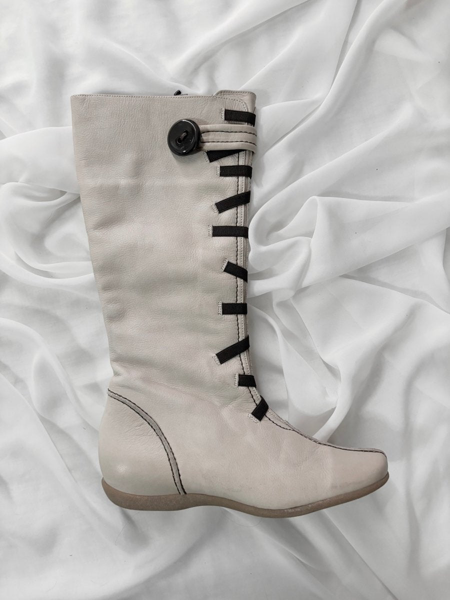 Anima Leather Boots - MIDNIGHT FAE