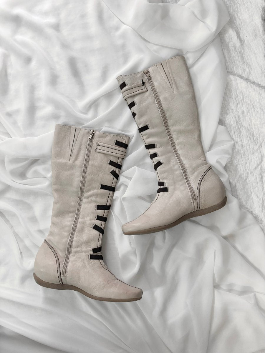 Anima Leather Boots - MIDNIGHT FAE