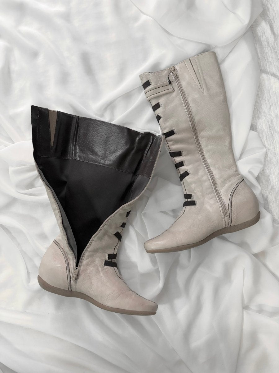 Anima Leather Boots - MIDNIGHT FAE