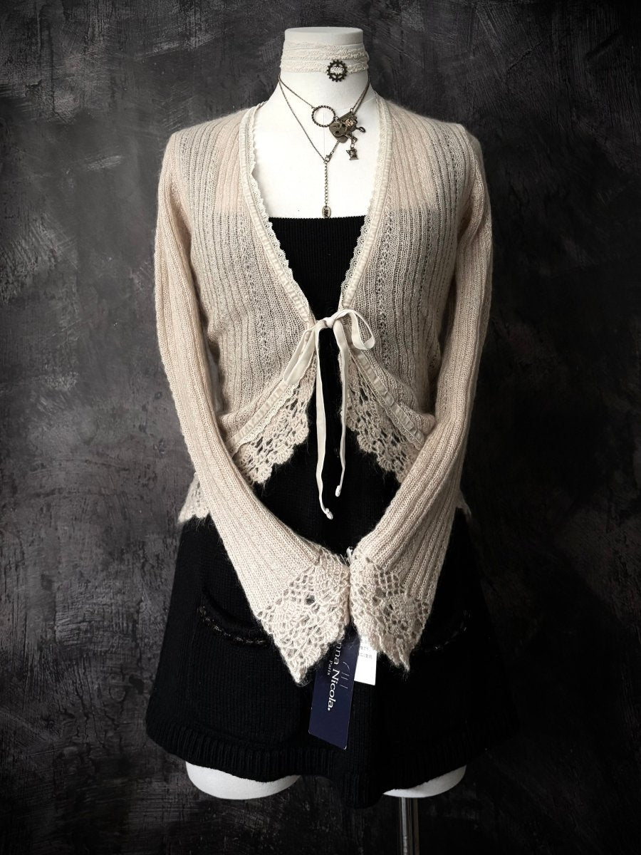 Anna Mohair Cardigan (BNWT) - MIDNIGHT FAE