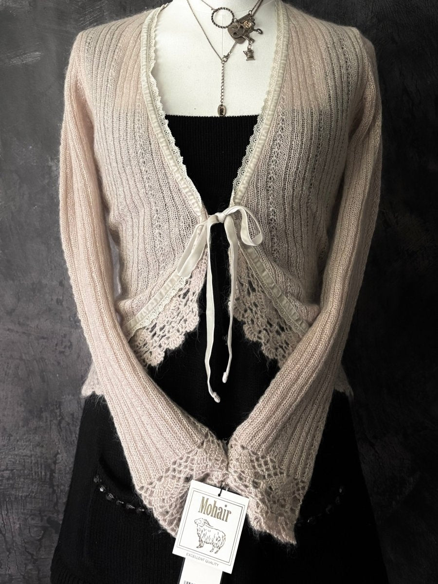 Anna Mohair Cardigan (BNWT) - MIDNIGHT FAE