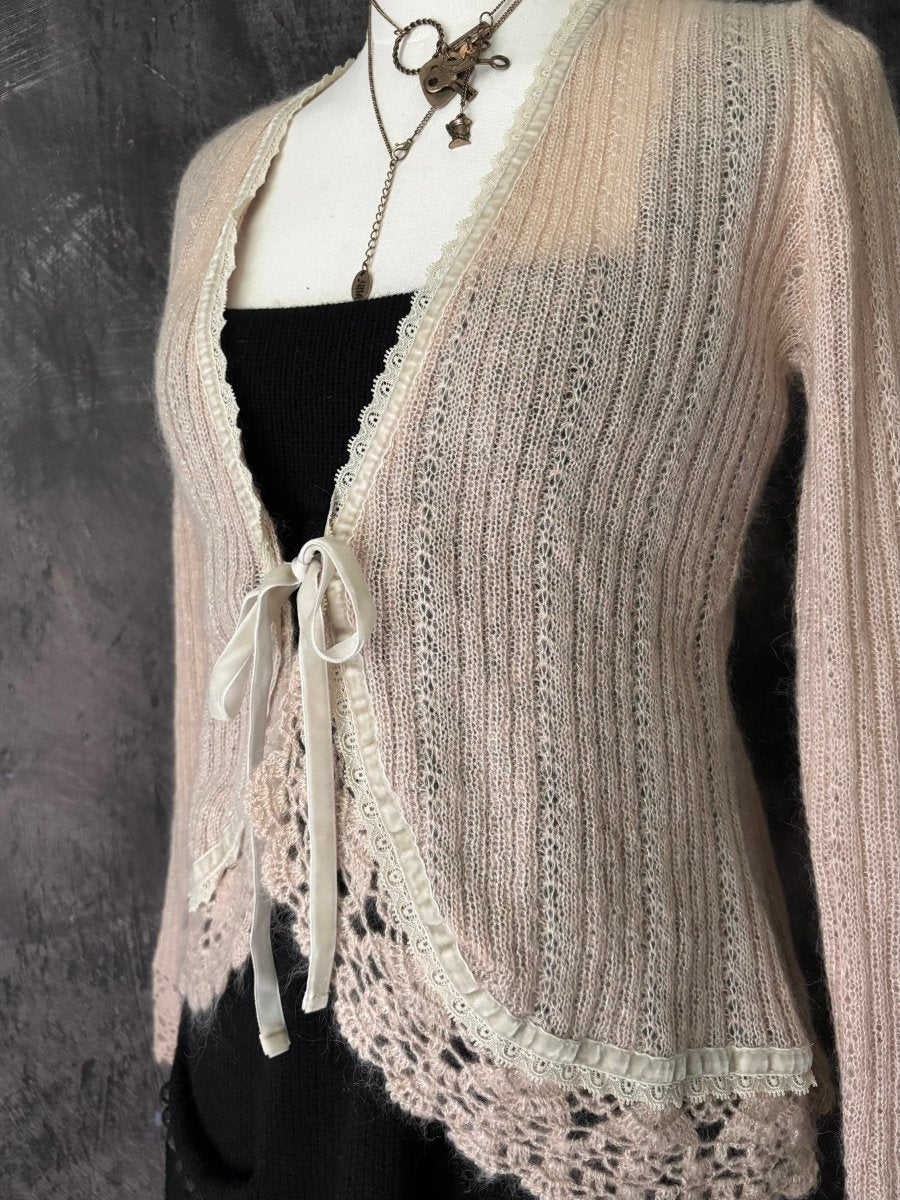 Anna Mohair Cardigan (BNWT) - MIDNIGHT FAE