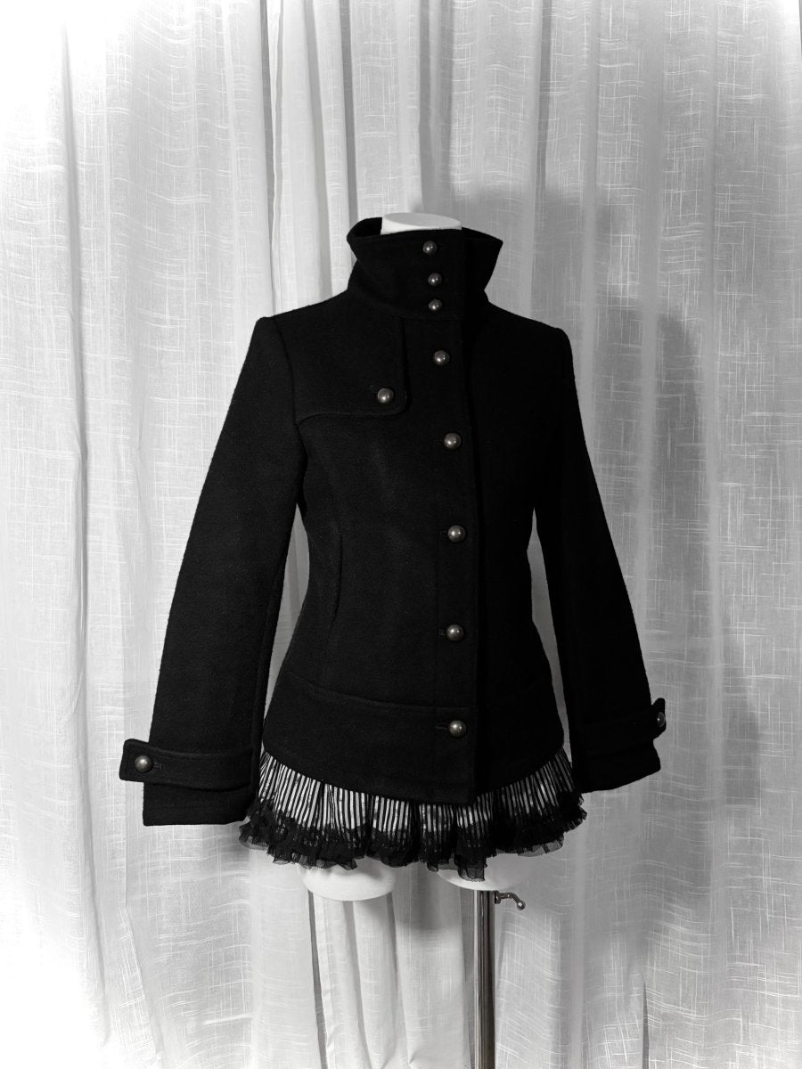 Antidote Button Coat - MIDNIGHT FAE