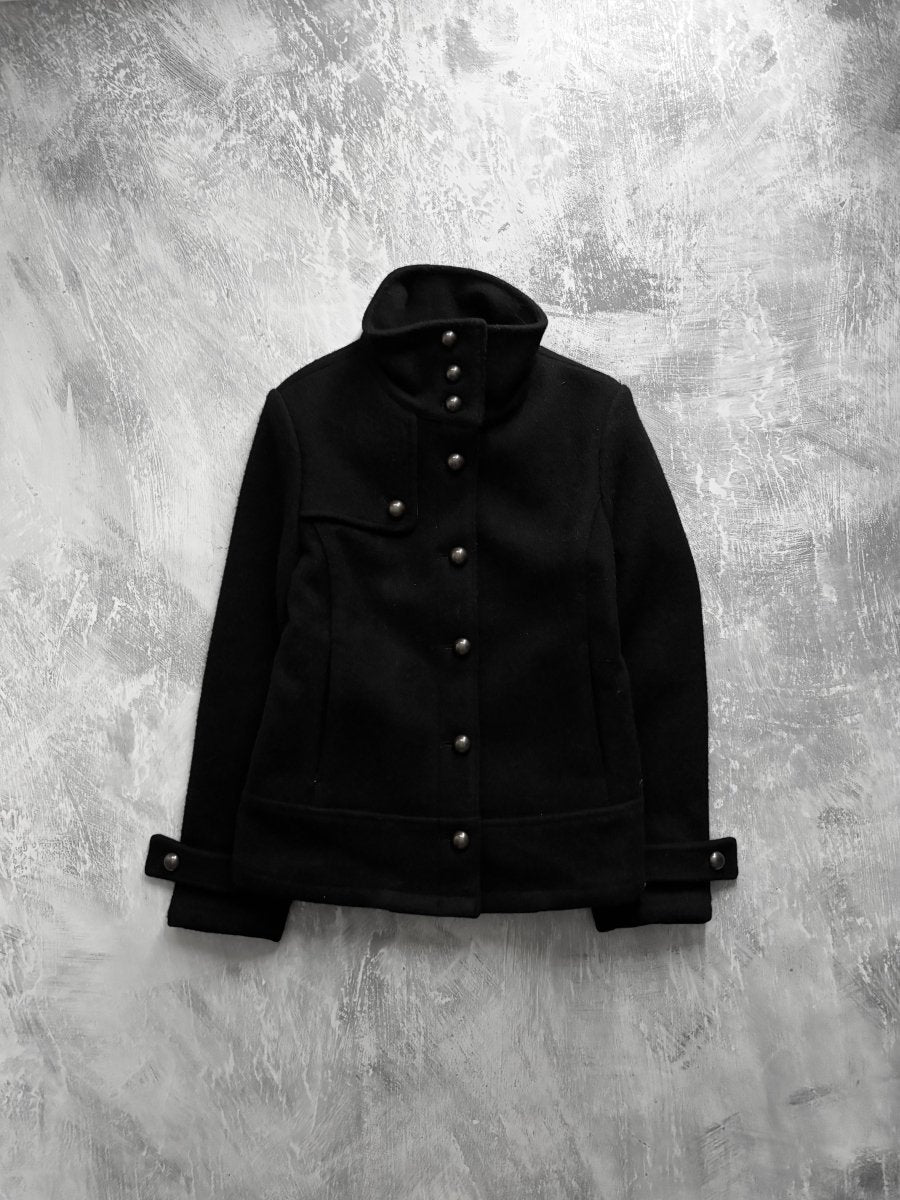 Antidote Button Coat - MIDNIGHT FAE
