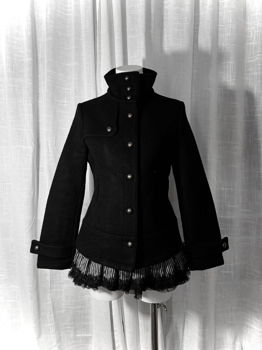Antidote Button Coat - MIDNIGHT FAE