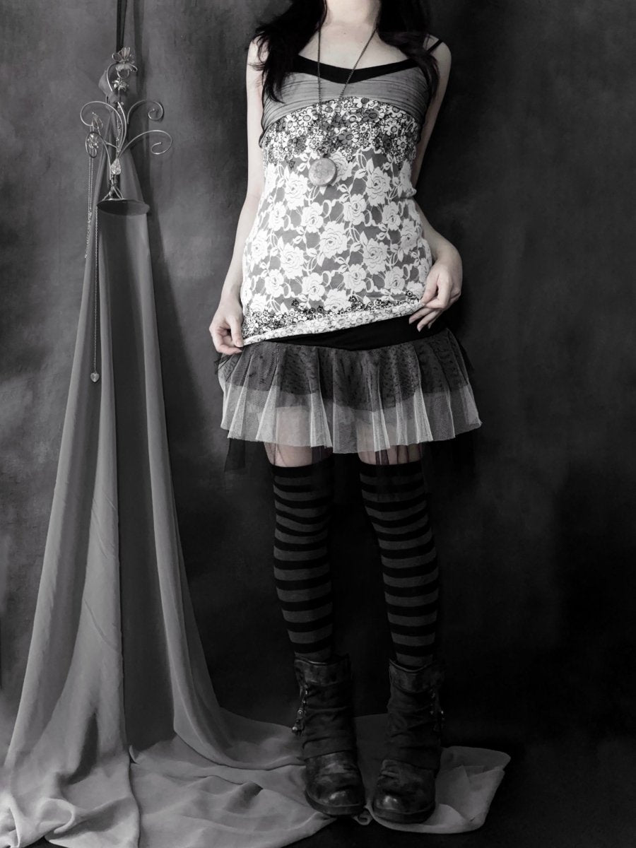 Apparition Lace Dress - MIDNIGHT FAE