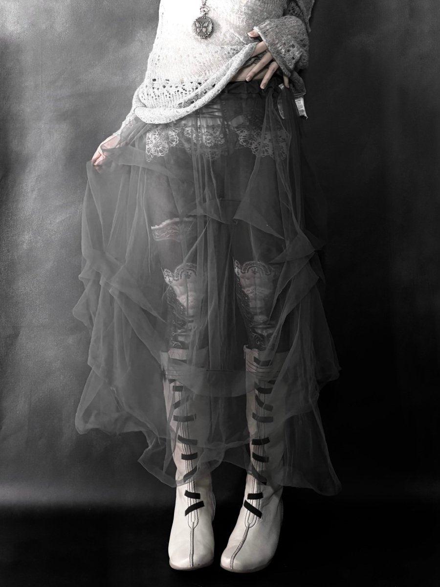Apparition Tulle Skirt - MIDNIGHT FAE