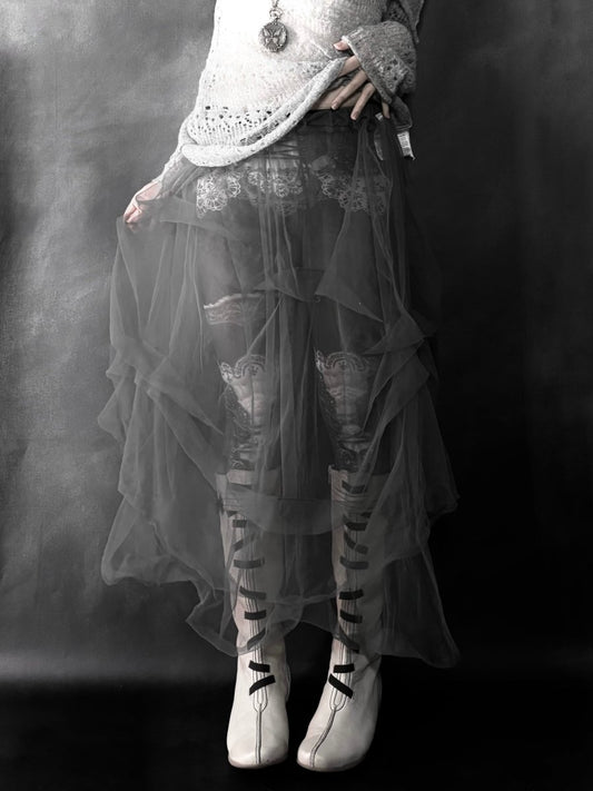 Apparition Tulle Skirt - MIDNIGHT FAE