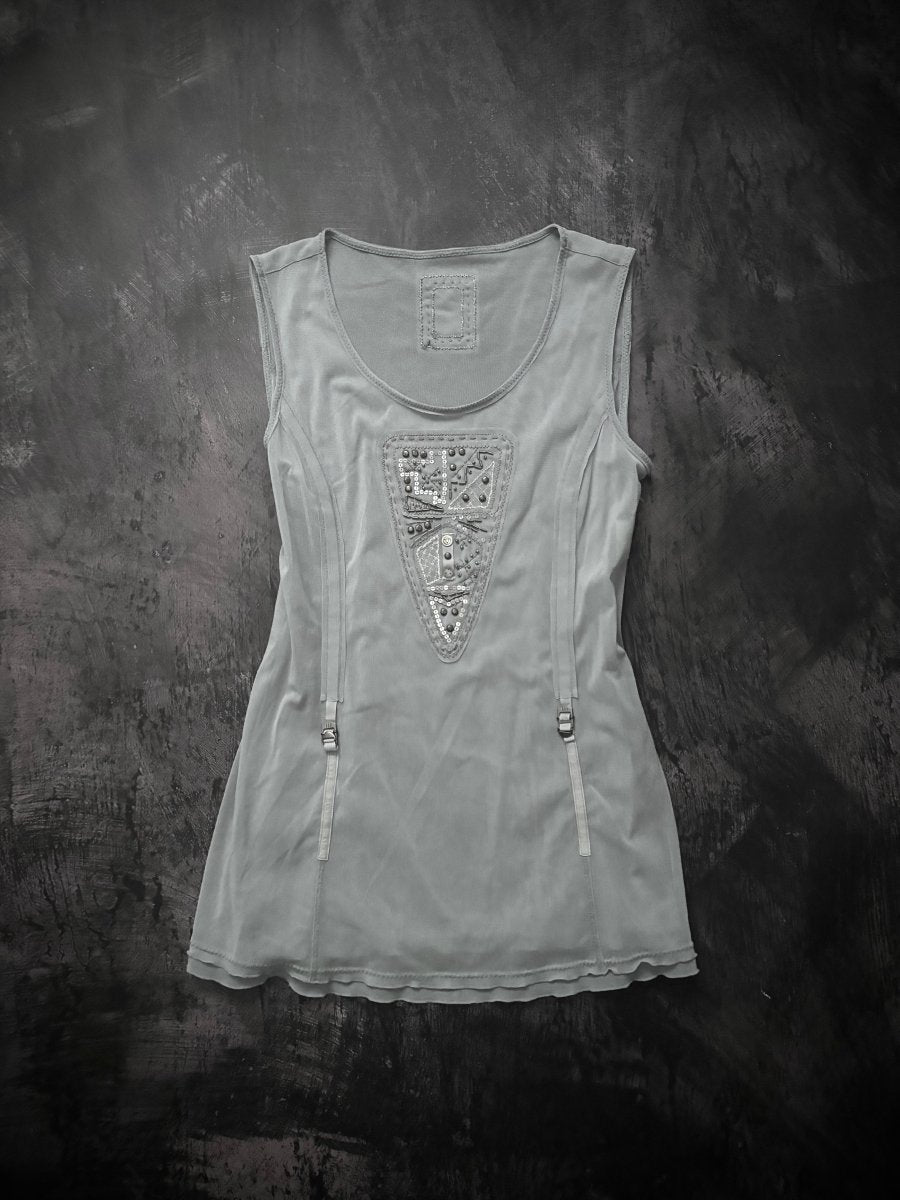 Aquamarine Sleeveless Top - MIDNIGHT FAE
