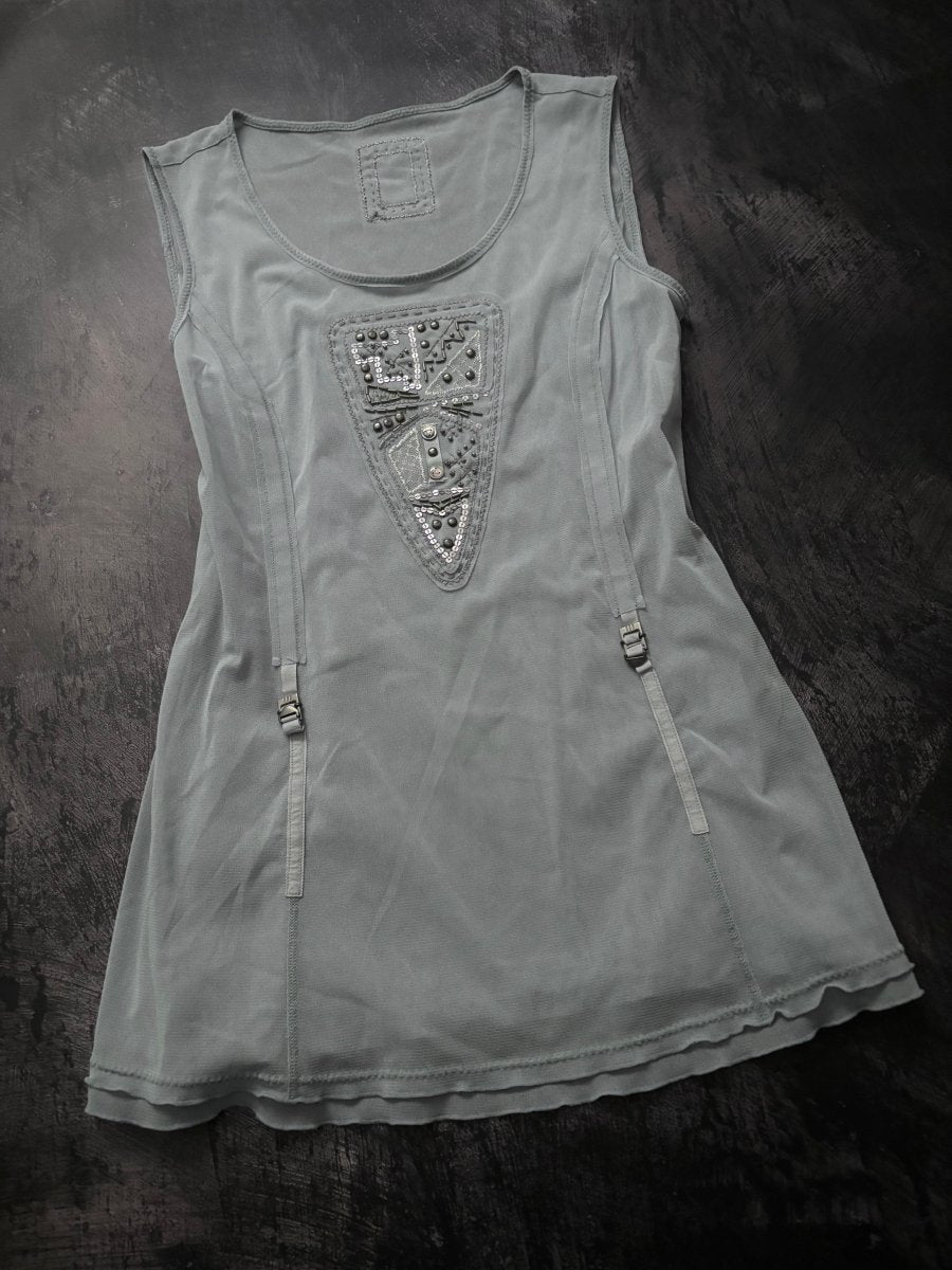 Aquamarine Sleeveless Top - MIDNIGHT FAE