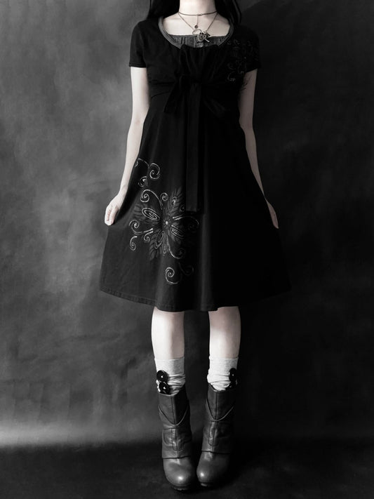 Armoire Babydoll Dress - MIDNIGHT FAE