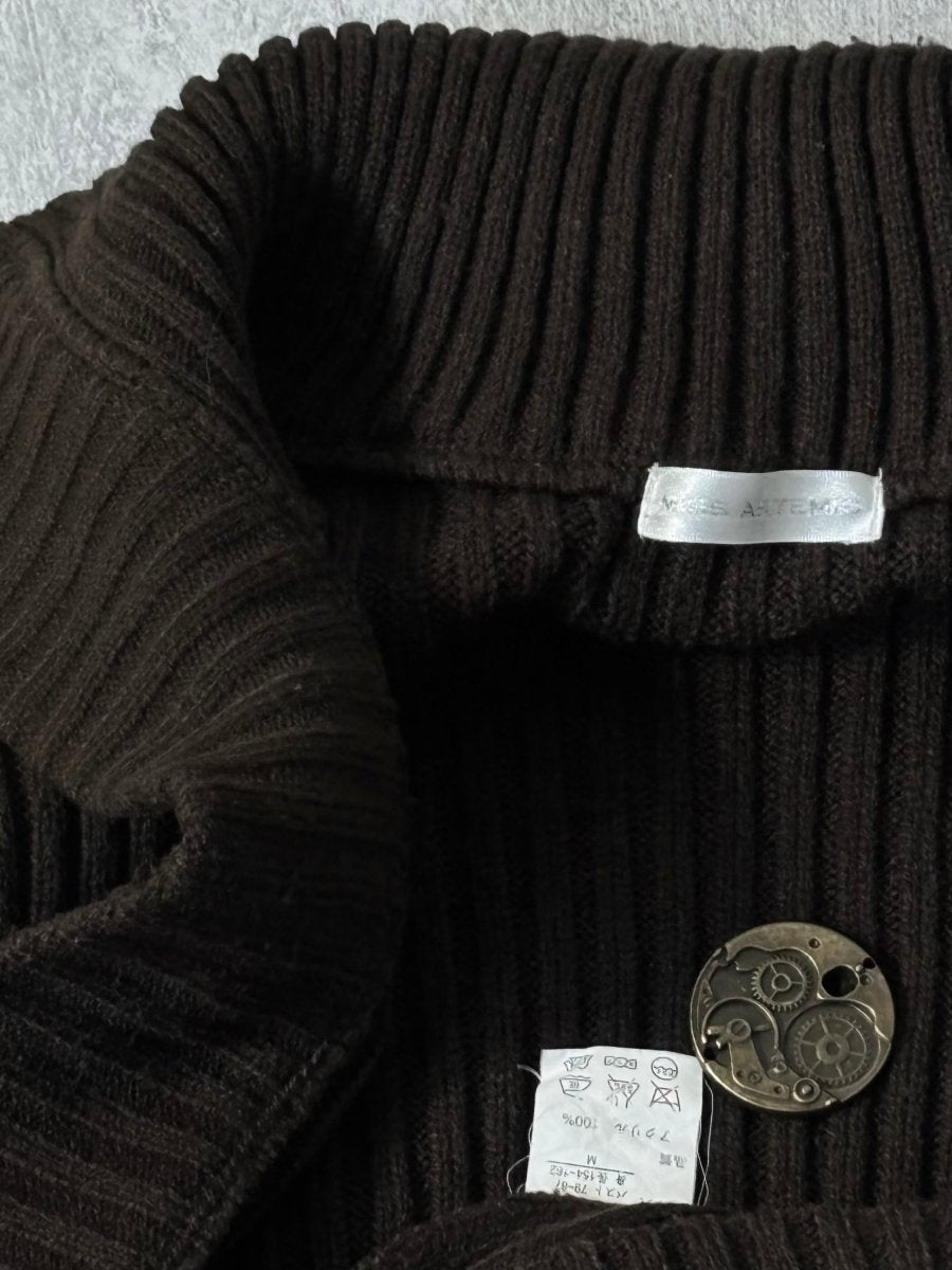 Artemis Buckle Knit Cardigan - MIDNIGHT FAE