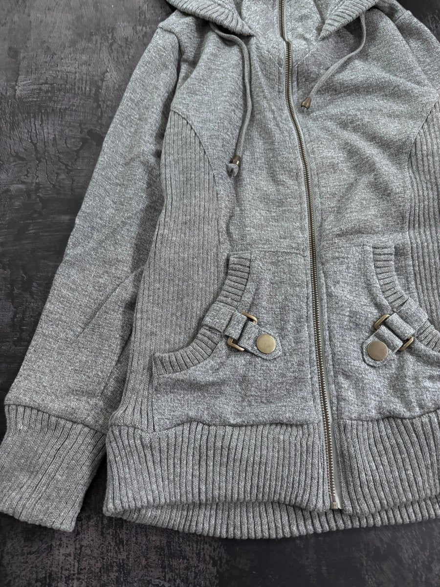 Ash Zip Up Hoodie Jacket - MIDNIGHT FAE