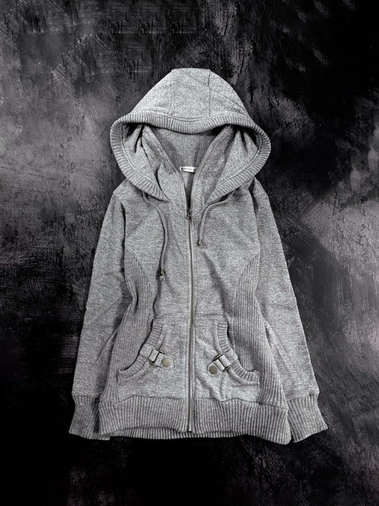 Ash Zip Up Hoodie Jacket - MIDNIGHT FAE