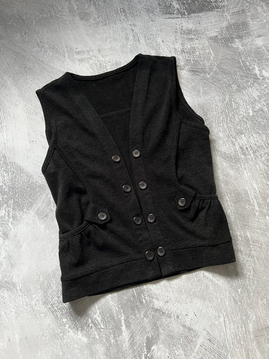 Attendant's Knit Vest - MIDNIGHT FAE