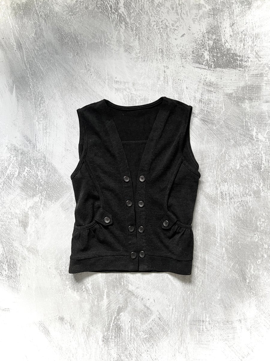 Attendant's Knit Vest - MIDNIGHT FAE