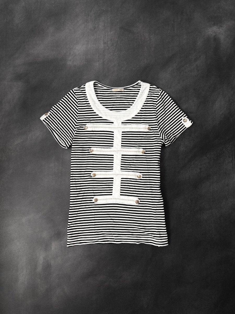Automata Striped Top - MIDNIGHT FAE
