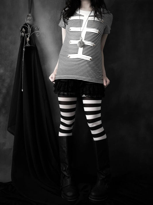 Automata Striped Top - MIDNIGHT FAE