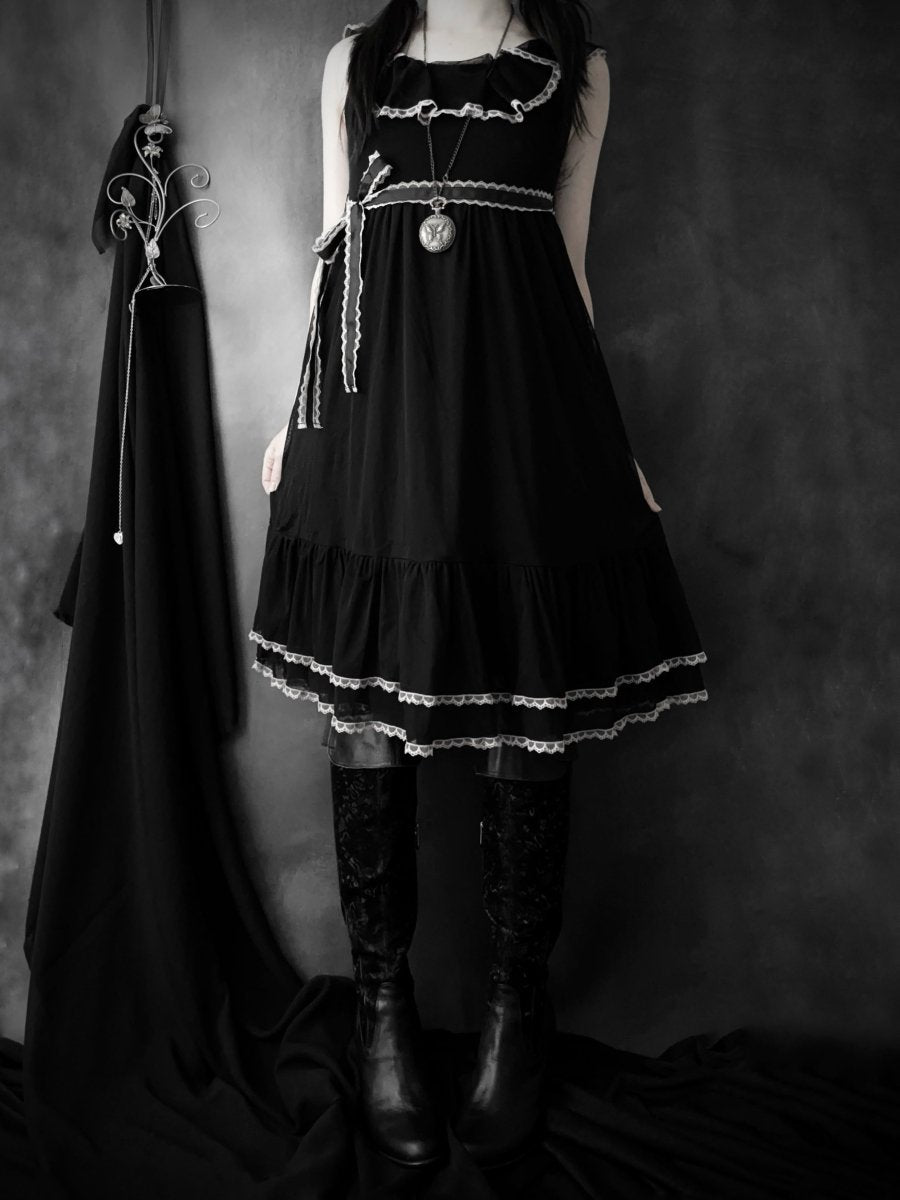 Axes Midi Dress - MIDNIGHT FAE