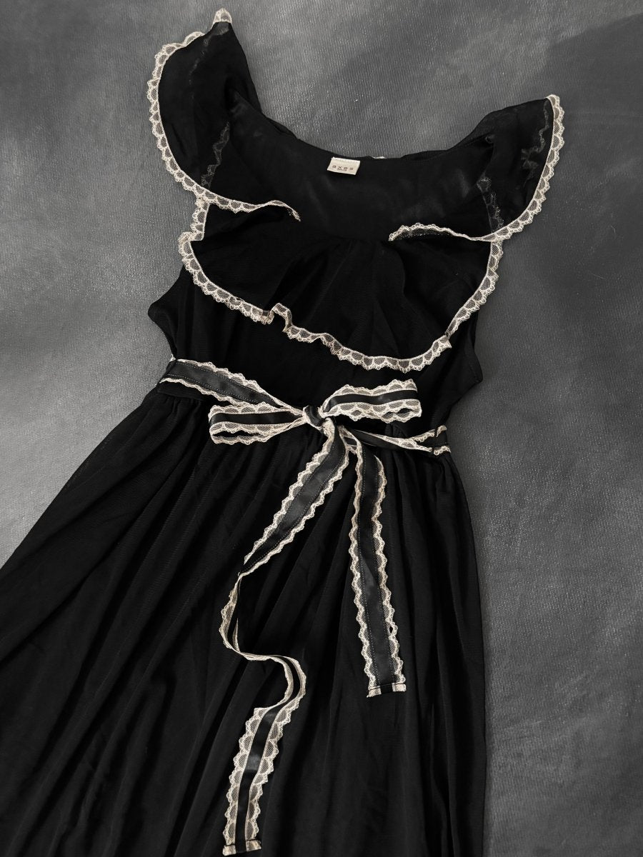 Axes Midi Dress - MIDNIGHT FAE
