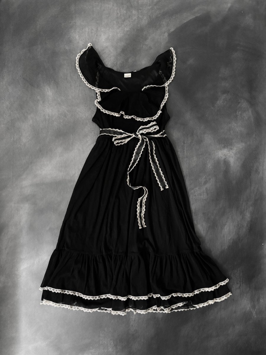 Axes Midi Dress - MIDNIGHT FAE