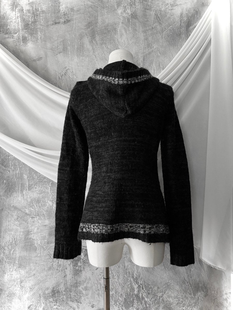 Badger Knit Cardigan - MIDNIGHT FAE