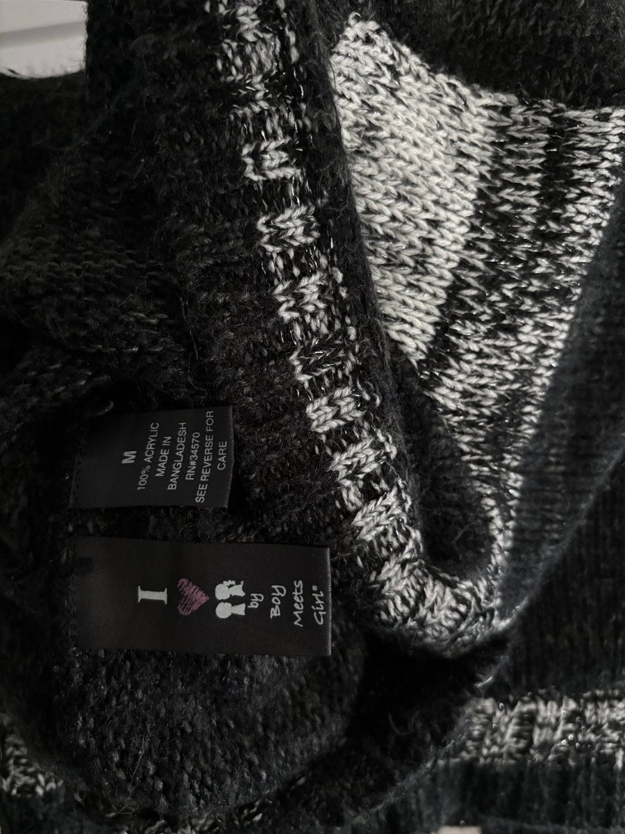 Badger Knit Cardigan - MIDNIGHT FAE