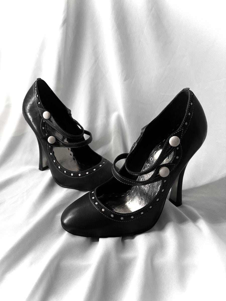 Belle Strappy Heels - MIDNIGHT FAE