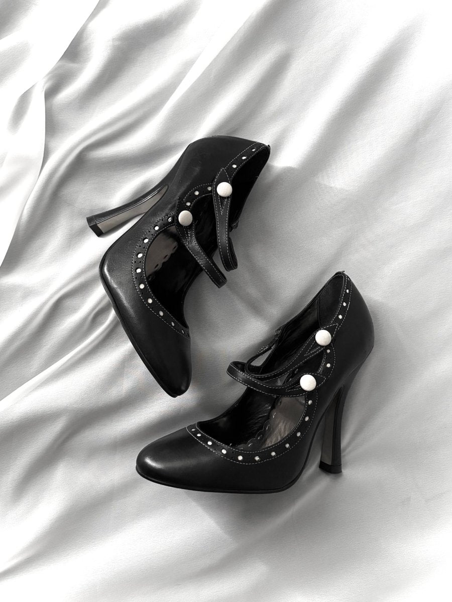 Belle Strappy Heels - MIDNIGHT FAE