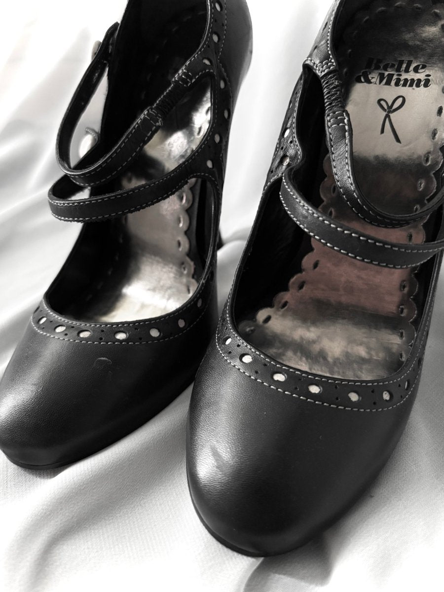 Belle Strappy Heels - MIDNIGHT FAE