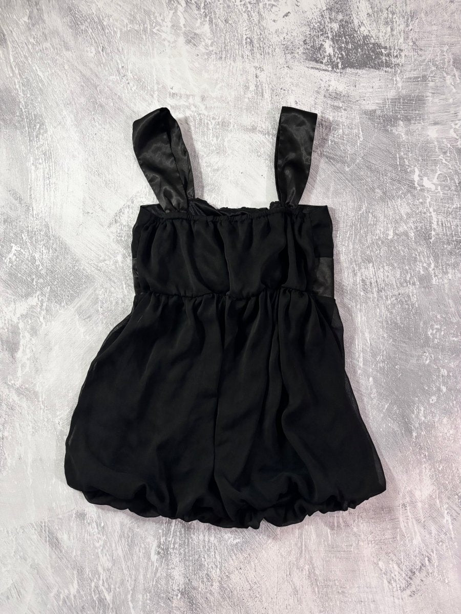 Black Bow Babydoll Cami - MIDNIGHT FAE