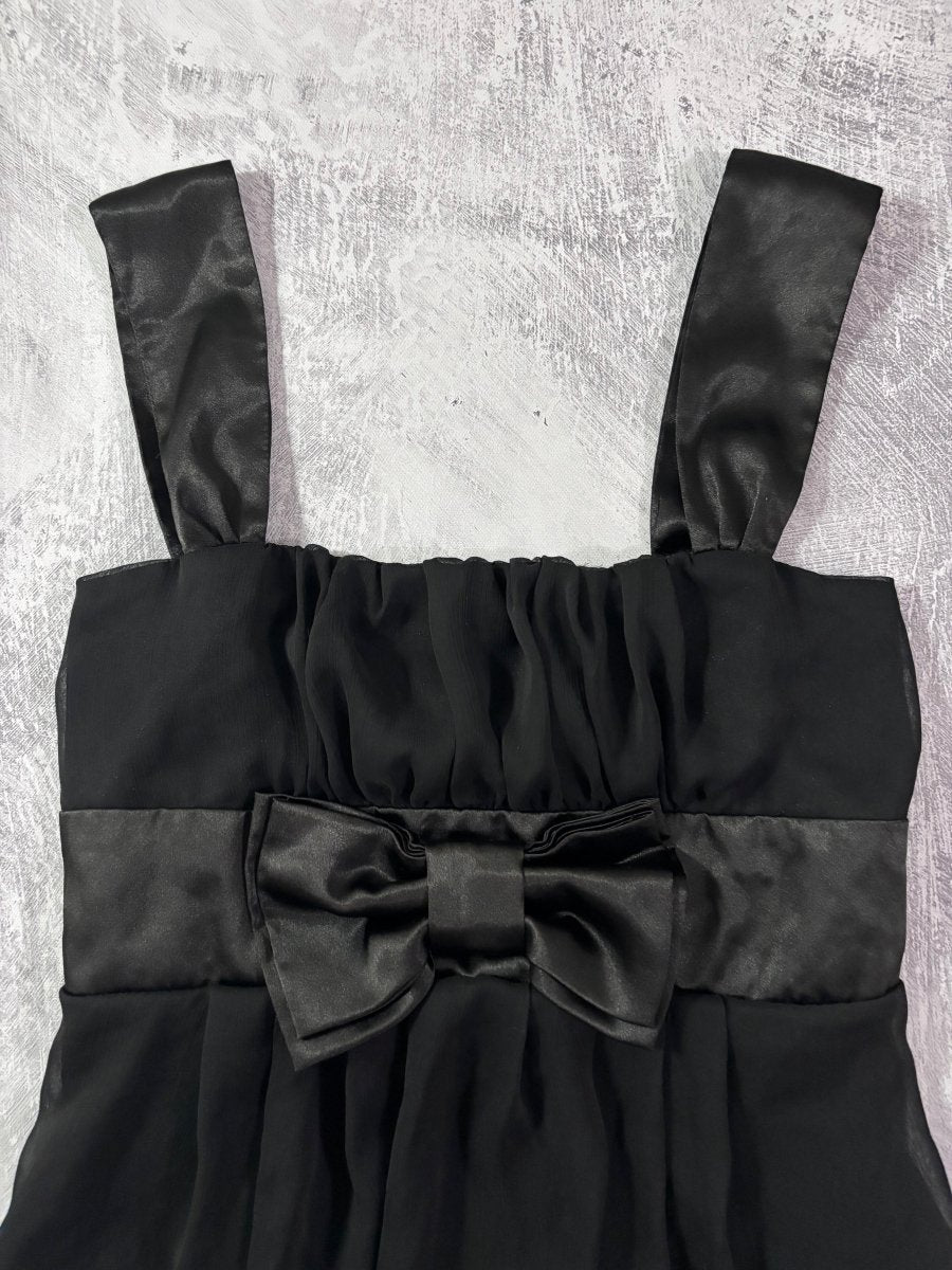 Black Bow Babydoll Cami - MIDNIGHT FAE