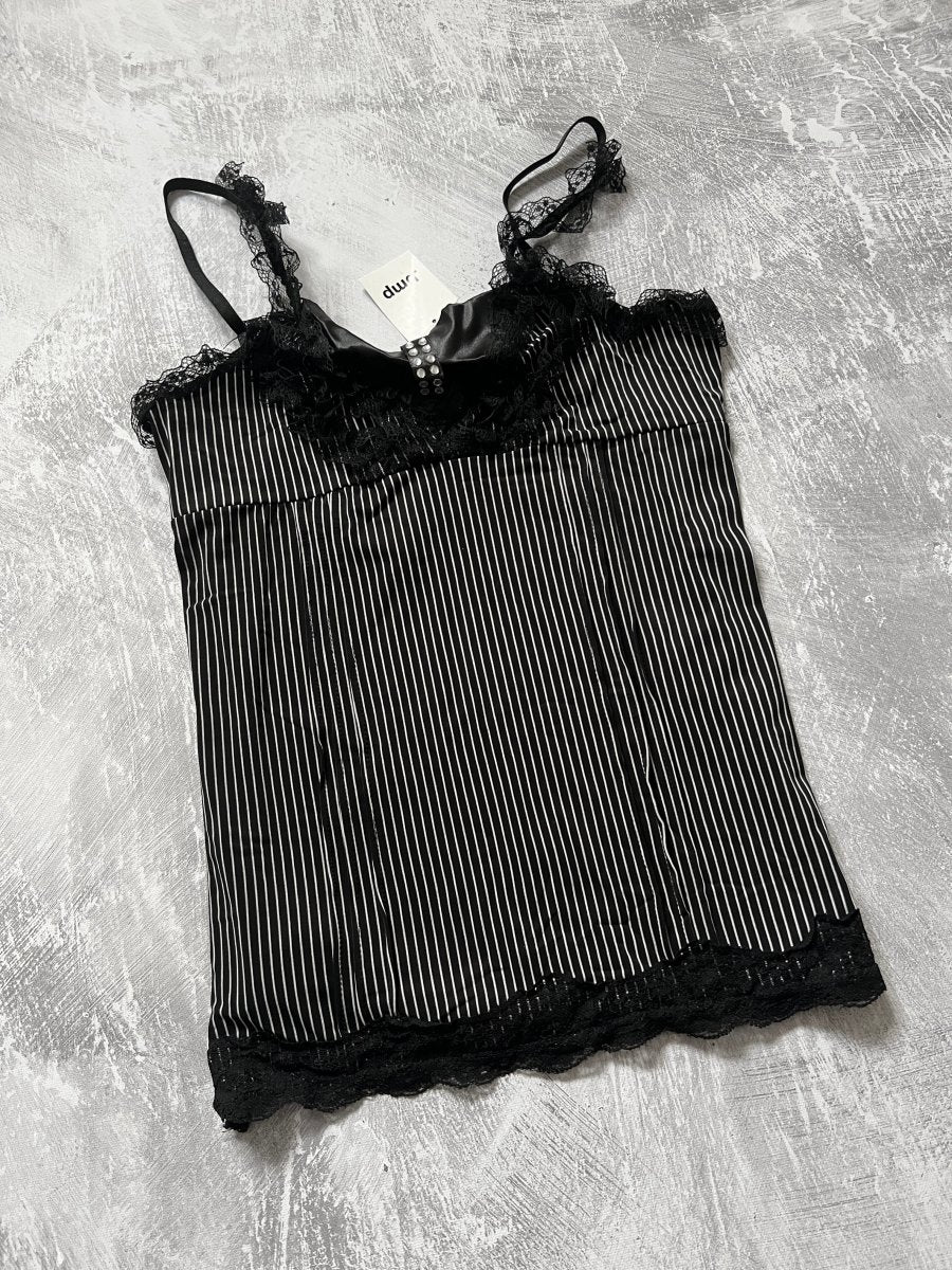 Black Pinstripe Cami (BNWT) - MIDNIGHT FAE