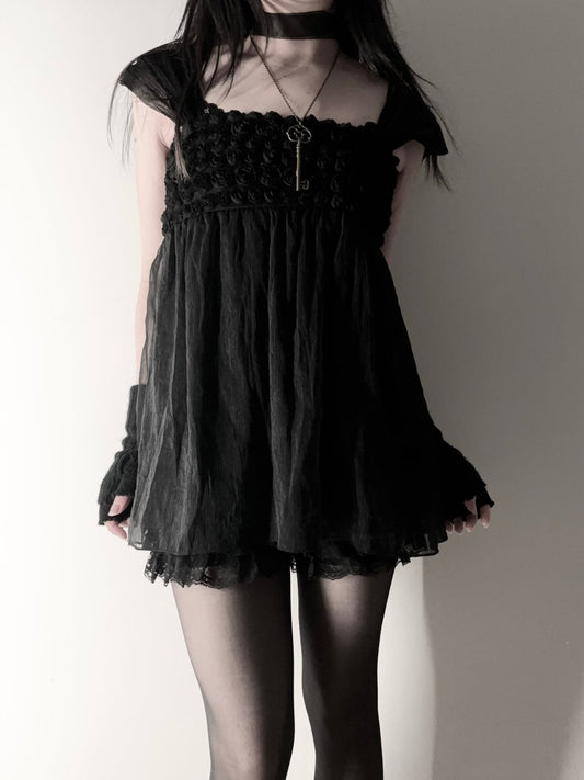 Black Rose Camisole - MIDNIGHT FAE