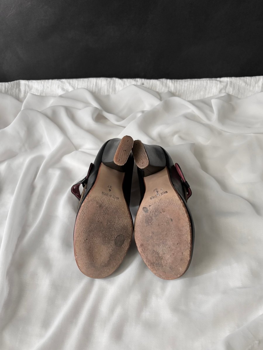 Blight Buckle Heels - MIDNIGHT FAE