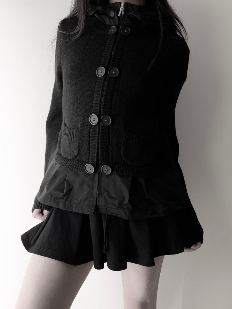 Bloodmoon Knit Jacket - MIDNIGHT FAE
